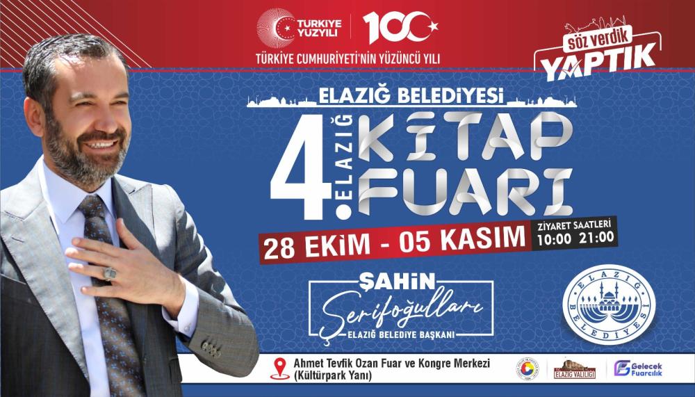 ELAZIĞ BELEDİYESİ TARAFINDAN 4. KİTAP FUARI DÜZENLENECEK