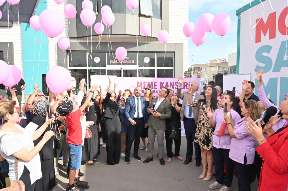 KEPEZ’DE KANSER FARKINDALIĞI İÇİN PEMBE BALON UÇURDULAR