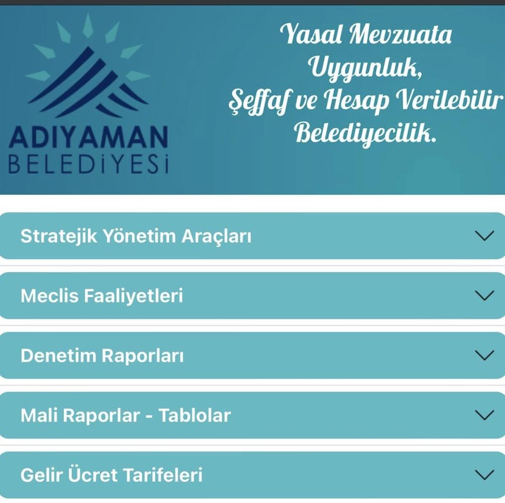 Adıyaman Belediyesi’nden Bir İlk Daha