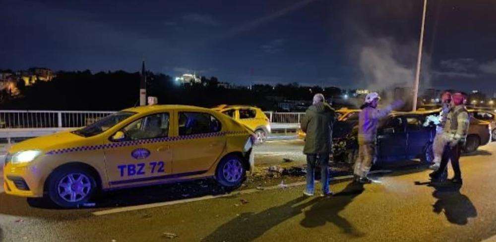 15 TEMMUZ ŞEHİTLER KÖPRÜSÜ'NDE KAZALI GECE, 10 ARAÇ BİRBİRİNE GİRDİ