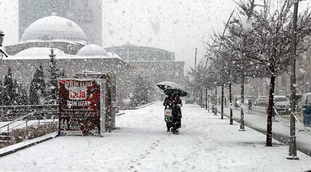 Erzurum'da Termometre -21'i Gördü