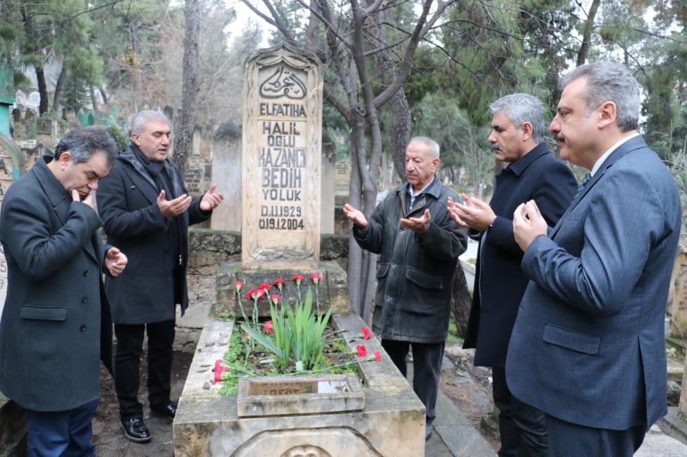 Kazancı Bedih Kabri Başında Dualarla Anıldı