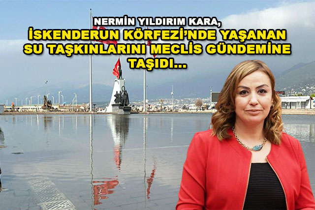 Milletvekili Kara, İskenderun Körfezi’nde yaşanan su taşkınlarını Meclis gündemine taşıdı