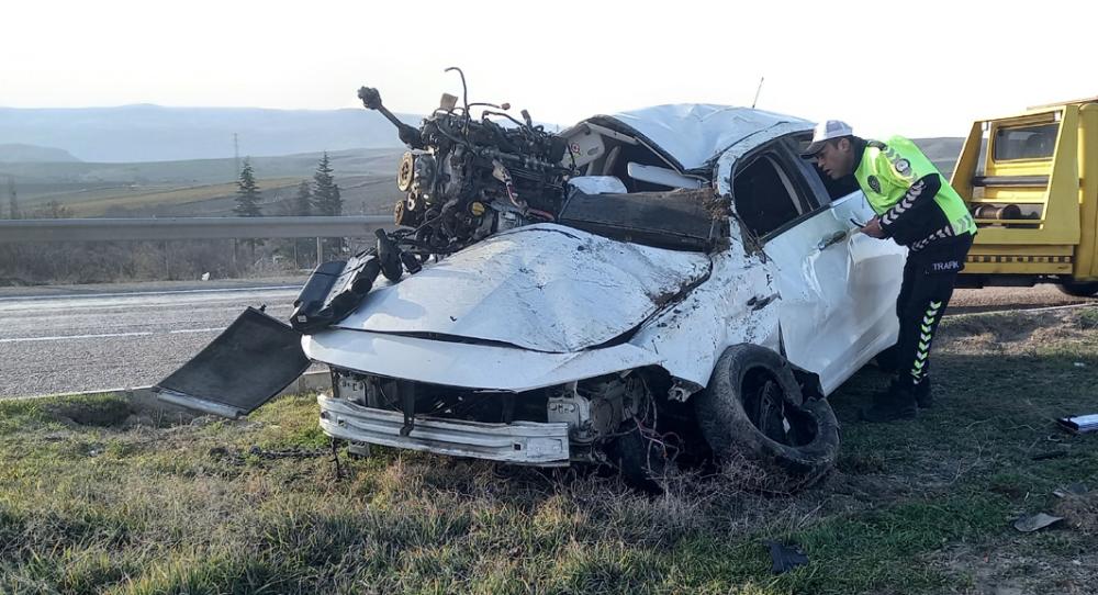 Beypazarı İlçesinde Meydana gelen trafik kazasında 1 kişi ağır yaralandı