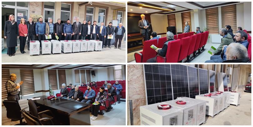 Rize’de Arıcılara Çadır ve Güneş Enerji Sistemi Dağıtıldı