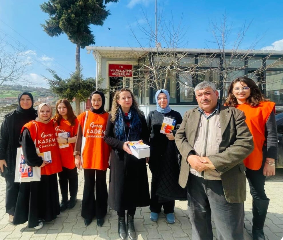 KADEM ÇANAKKALE İL TEMSİLCİLİĞİ, SAHA ÇALIŞMALARIYLA SOSYAL DESTEKLERİ ANLATIYOR