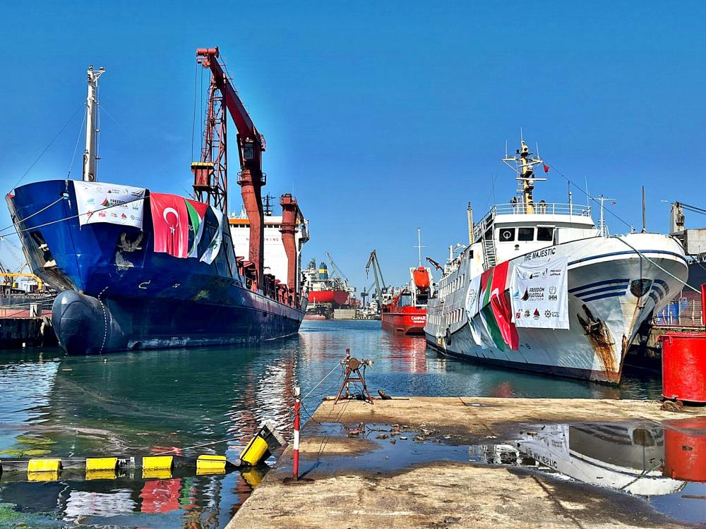 GAZZE'YE ÖZGÜRLÜK FİLOSU YOLA ÇIKMAYA  HAZIRLANIYOR