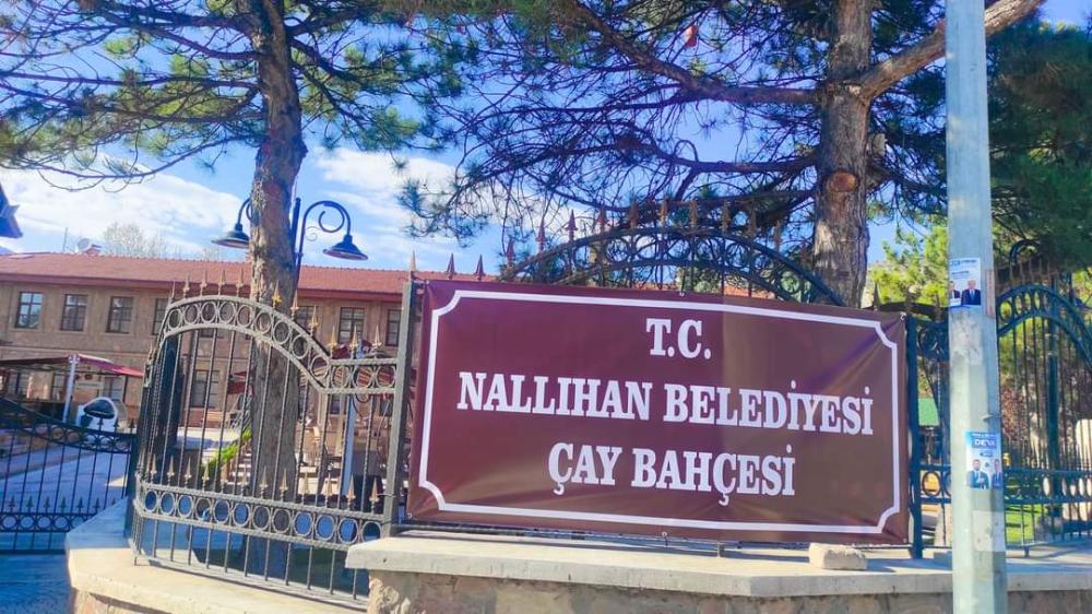 NALLIHAN BELEDİYESİ'NİN ÜCRETSİZ ÇAY BAHÇESİ İLGİ GÖRDÜ