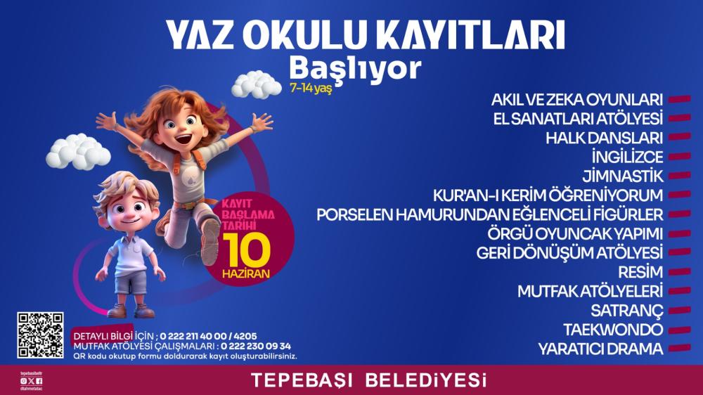 YAZ OKULU KAYITLARI 10 HAZİRAN’DA BAŞLIYOR