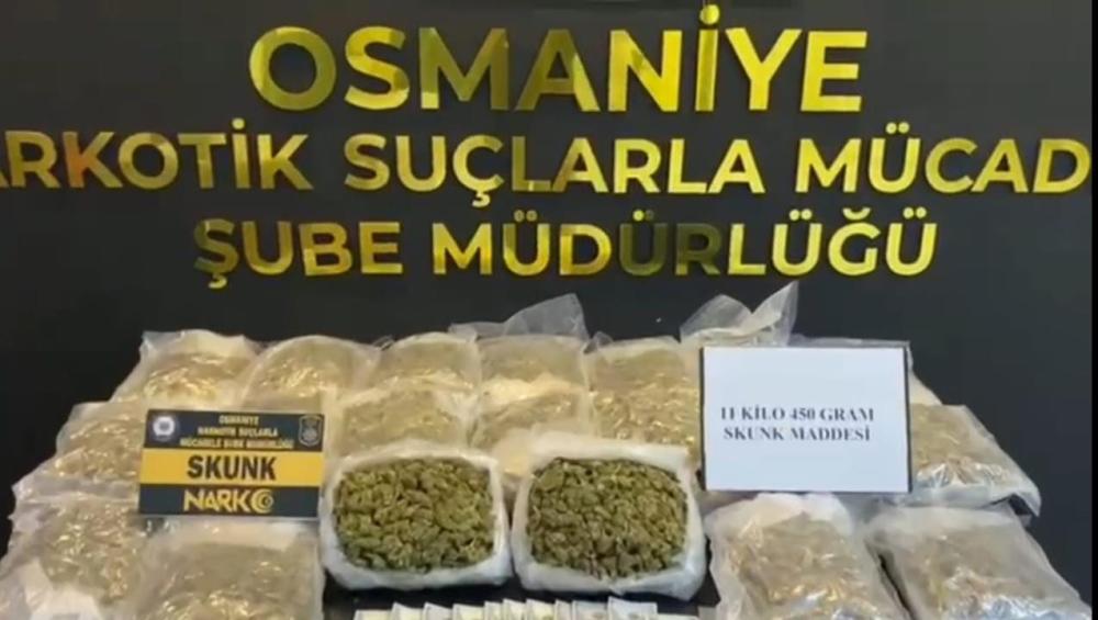 OSMANİYE'DE BÜYÜK UYUŞTURUCU OPERASYONU: SKUNK VE EROİN ELE GEÇİRİLDİ