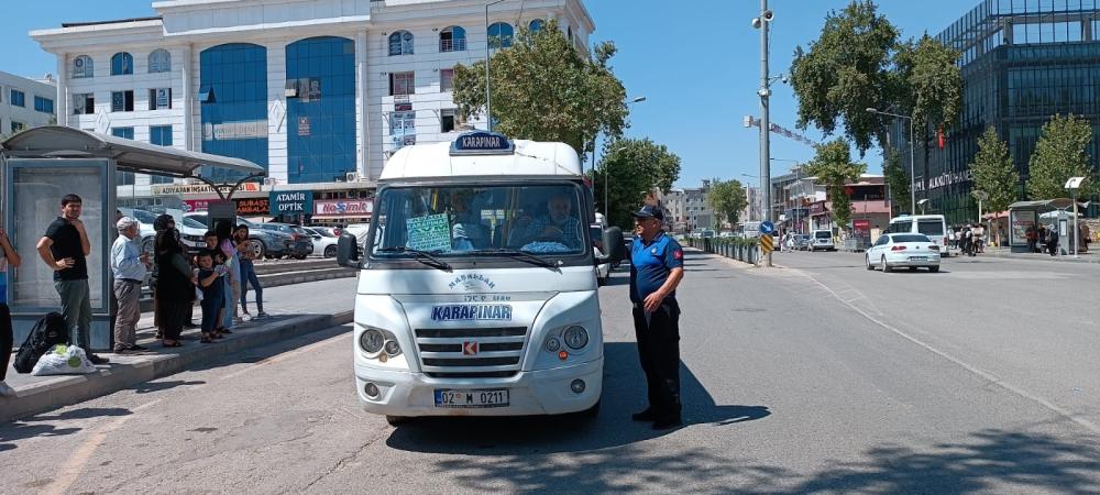 Adıyaman’da Toplu Taşıma Araçlarında Klima ve Temizlik Denetimi