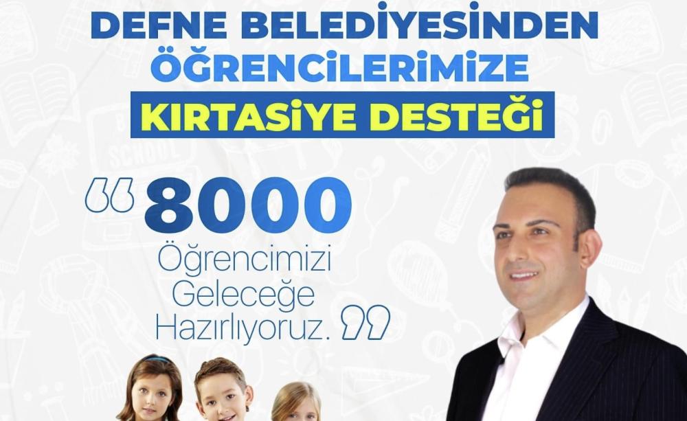 Defne Belediyesi’nden İlkokul Öğrencilerine Kırtasiye ve Çanta Desteği