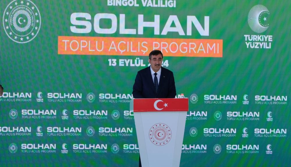 CEVDET YILMAZ, SOLHAN'DA 420 MİLYONLUK 8 PROJENİN AÇILIŞINI YAPTI