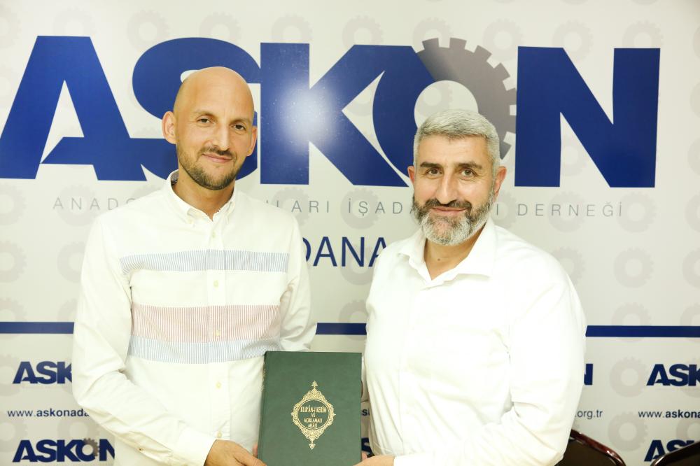 ASKON Adana’da Yeni Başkan Abdulvahap Bilge Göreve Başladı