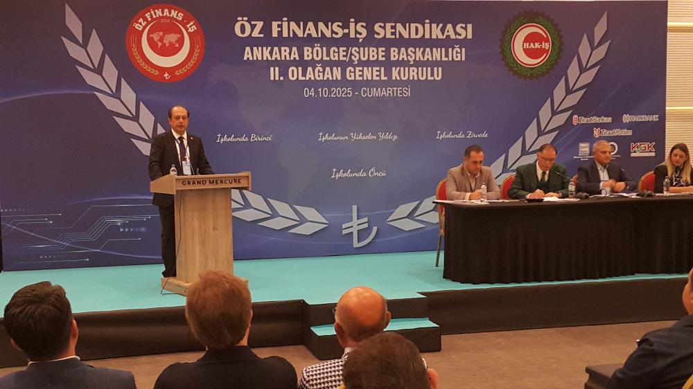 ÖZ FİNANS-İŞ SENDİKASI ANKARA BÖLGE BAŞKANI ALİ GÖKHAN YÜCEL GÜVEN TAZELEDİ