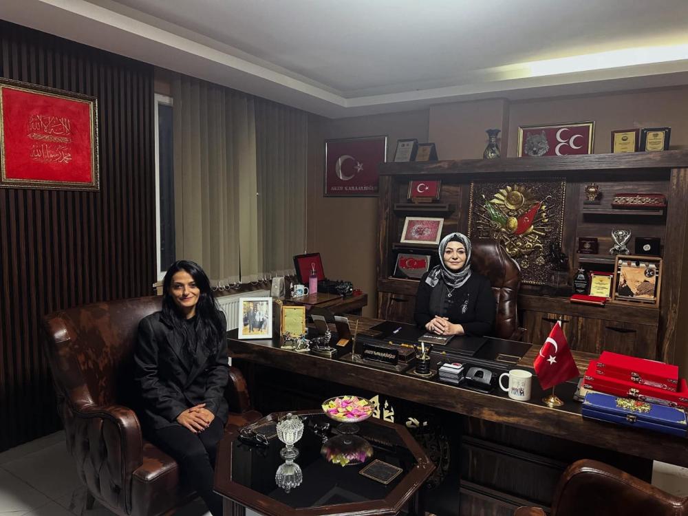 UHA’DAN SANCAKTEPE’DE ÖNCEKİ DÖNEM MHP İLÇE BAŞKANI ARZU KARAALİOĞLU’NA ZİYARET